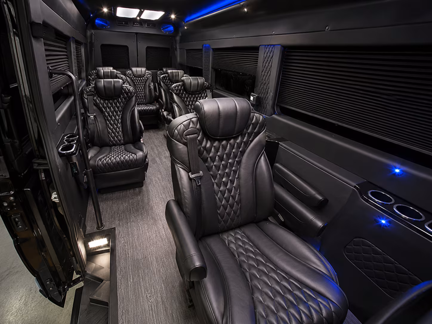 palm bay 10 passenger sprinter van inside