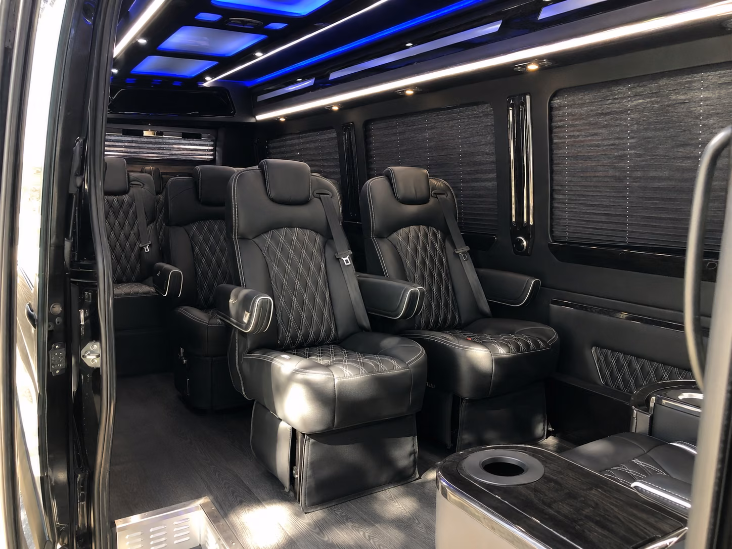 palm bay 12 passenger sprinter van inside