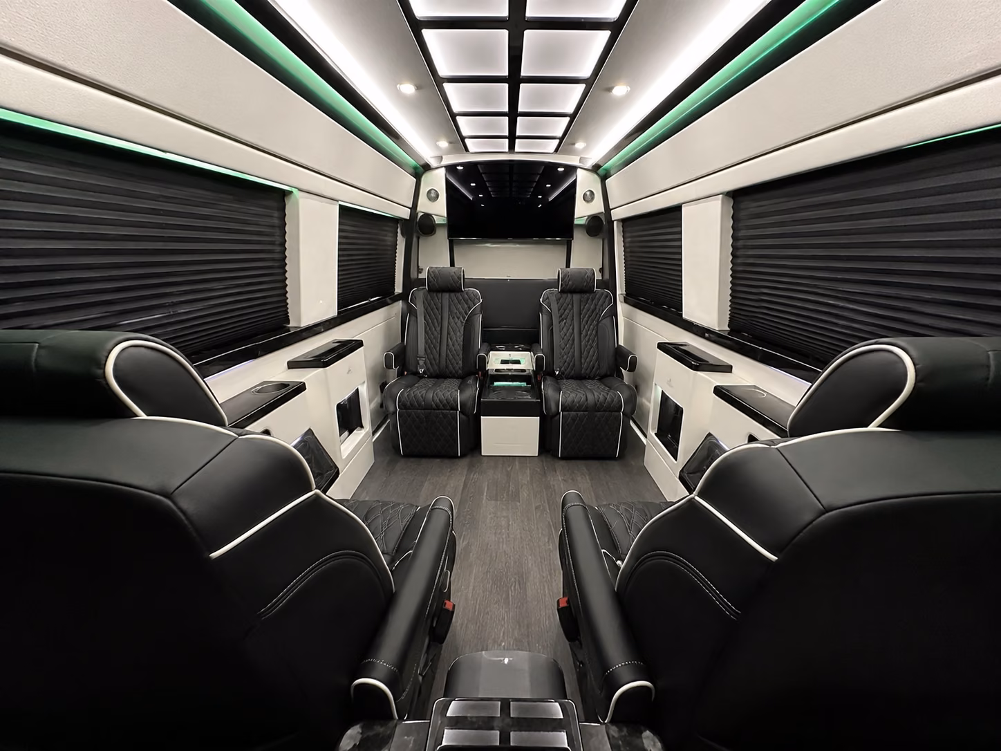 palm bay 12 passenger sprinter van interior