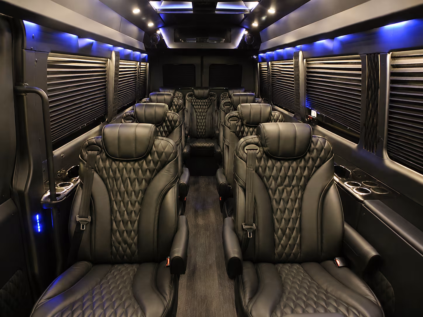 palm bay 15 passenger sprinter van inside