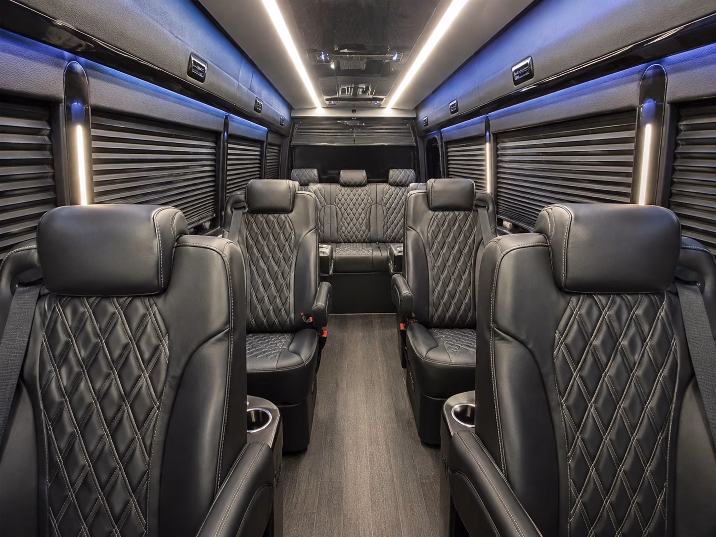 palm bay 15 passenger sprinter van interior