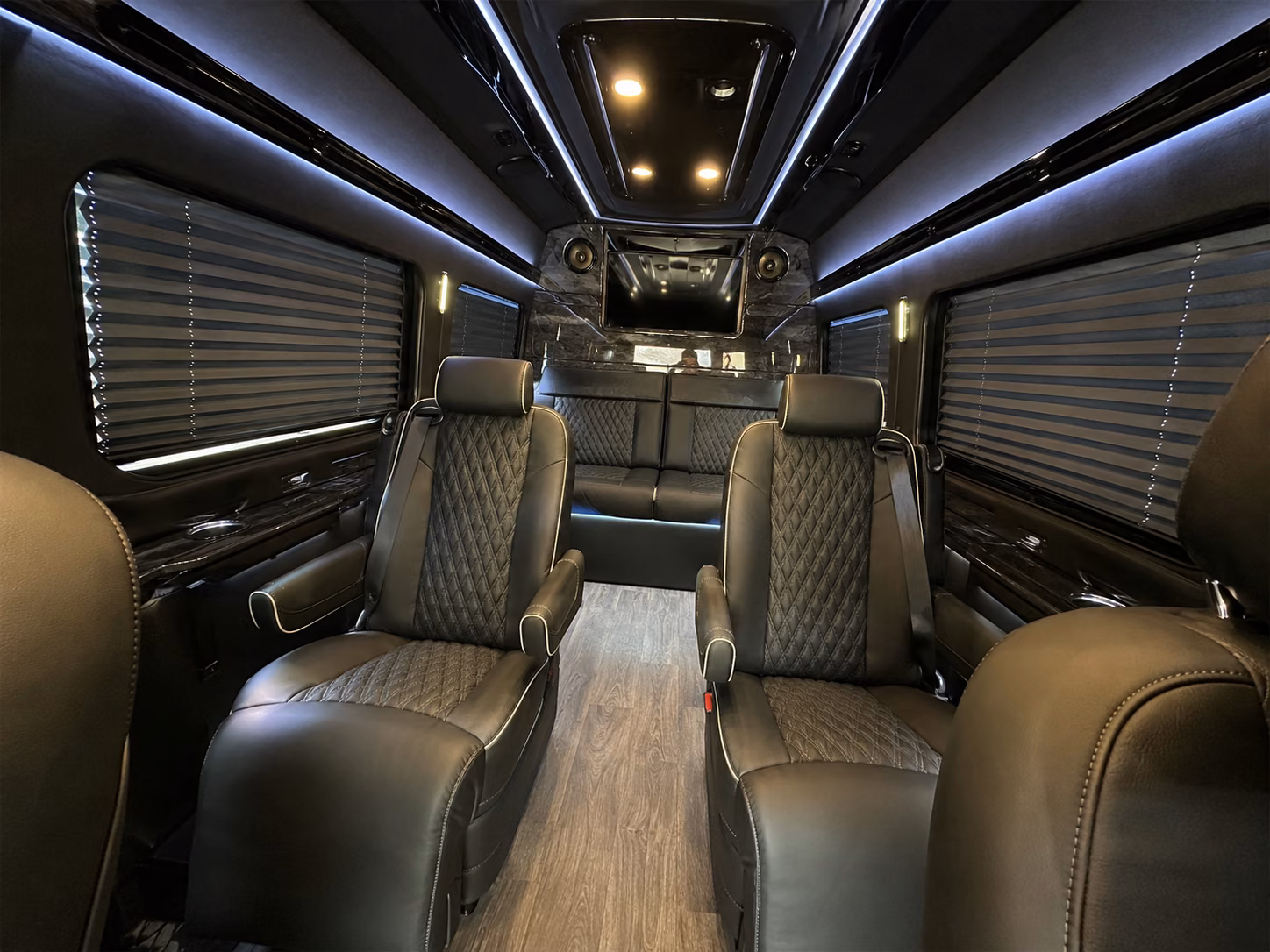 palm bay 20 passenger sprinter van inside