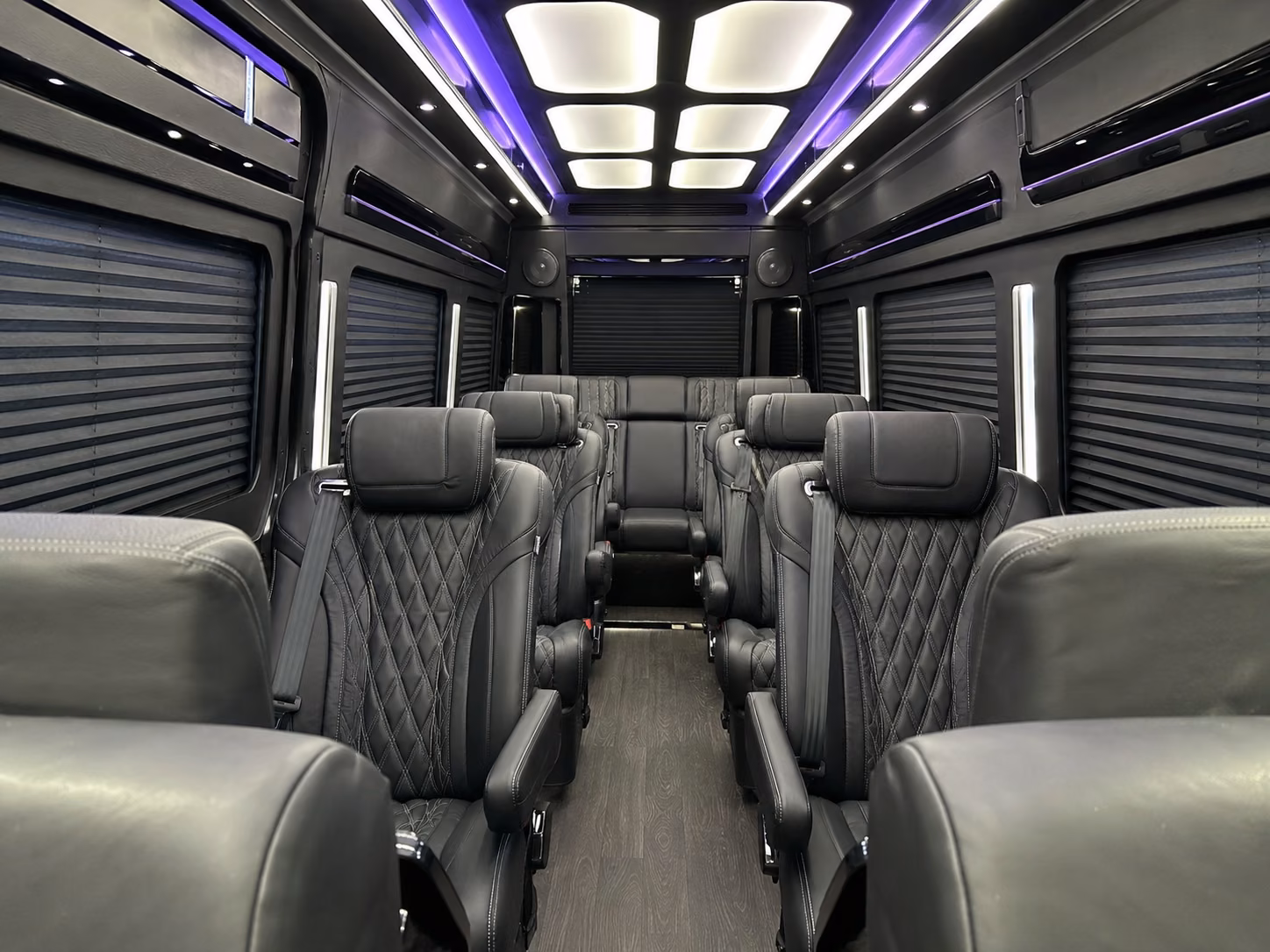 palm bay 8 passenger sprinter van inside