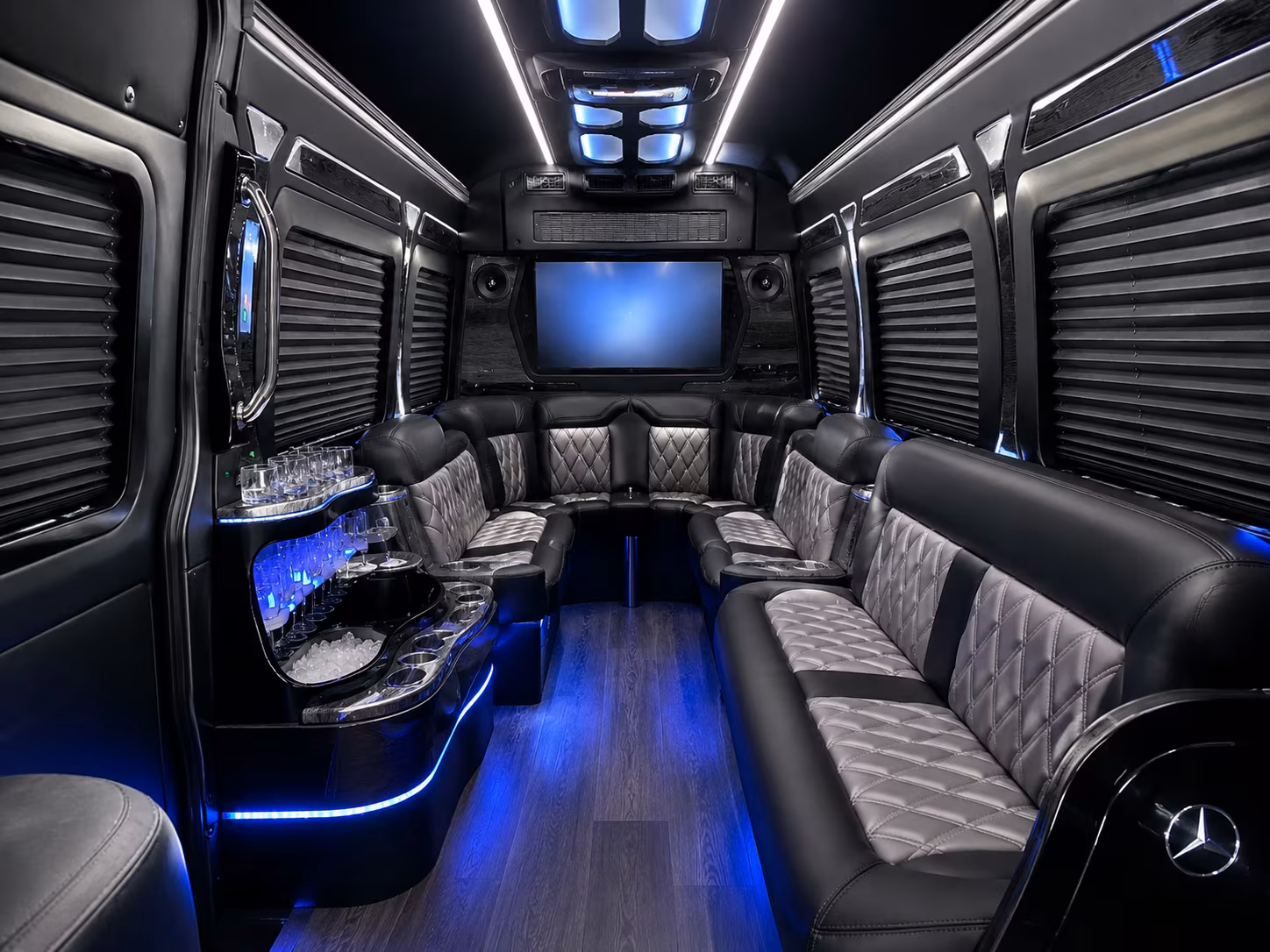 palm bay sprinter limousine inside