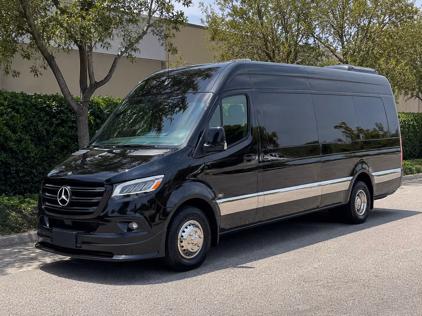 shift change sprinter van transportation for any hour operations in palm bay